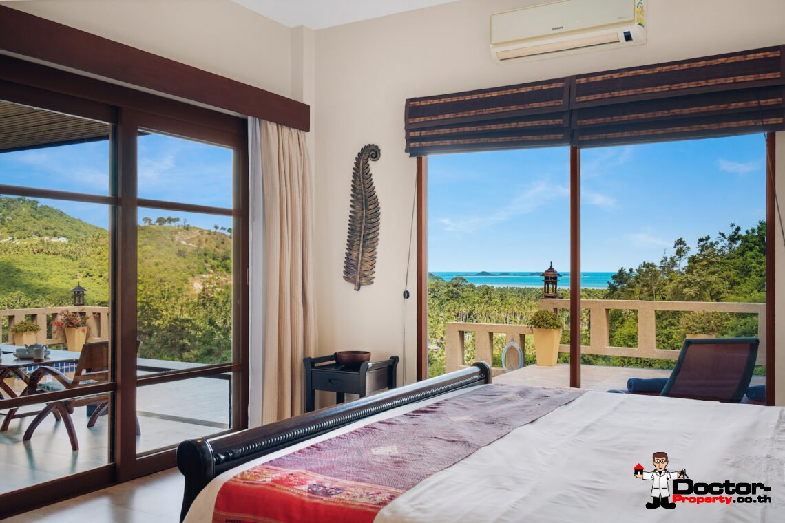 4 Bed Pool Villa with Sea View – Taling Ngam, Koh Samui – For Sale